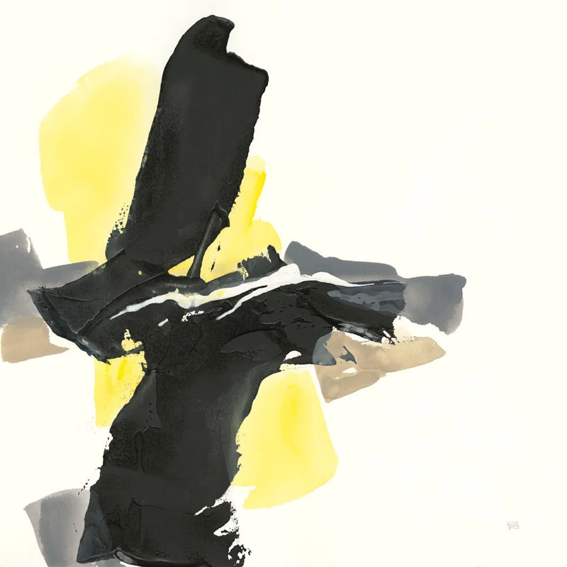 Black and Yellow IV by Chris Paschke. SKU 32536a. Archival Giclee Fine art print for wall decor.