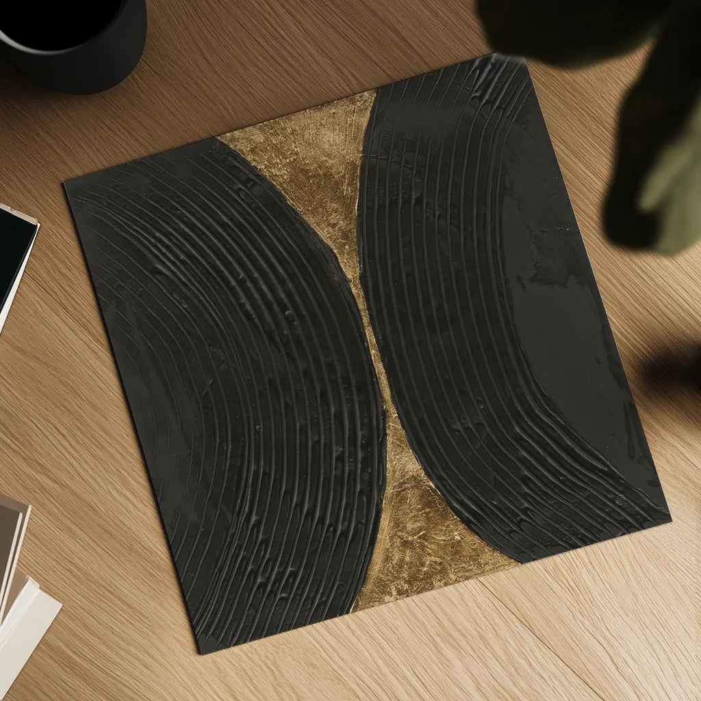 Black on Black IV by Chris Paschke. Shown as a detailed flat fine art print, highlighting archival giclee quality. Available as an archival giclee rolled canvas, fine art paper, or poster print. SKU 86806a.