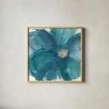 Bloom Beauty I by Chris Paschke. Shown in a natural wood glass frame for a timeless modern aesthetic. Available as an archival giclee rolled canvas, fine art paper, or poster print. SKU 34008a.