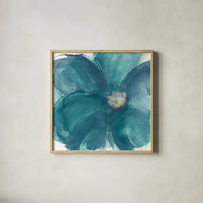 Bloom Beauty I by Chris Paschke. Shown in a natural wood glass frame for a timeless modern aesthetic. Available as an archival giclee rolled canvas, fine art paper, or poster print. SKU 34008a.