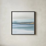 Blue Earth I by Chris Paschke. Shown in a sleek black glass frame for a contemporary gallery look. Available as an archival giclee rolled canvas, fine art paper, or poster print. SKU 74884a.