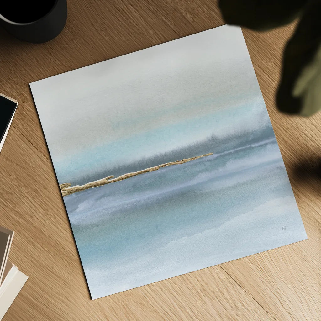 Blue Earth II by Chris Paschke. Shown as a detailed flat fine art print, highlighting archival giclee quality. Available as an archival giclee rolled canvas, fine art paper, or poster print. SKU 74885a.