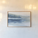 Blue Fog II by Chris Paschke. shown as a paper print in a natural frame. Available as a archival giclee rolled canvas, fine art paper, or poster print. SKU 83106i.