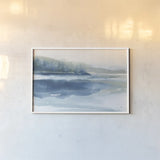 Blue Fog II by Chris Paschke. shown as a paper print in a white frame. Available as a archival giclee rolled canvas, fine art paper, or poster print. SKU 83106i.