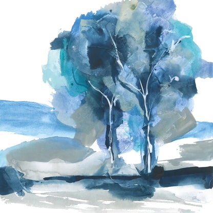 Blue Impasto III by Chris Paschke. SKU 83109a. Archival Giclee Fine art print for wall decor.