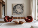 Blurred II by Chris Paschke. Shown as extra-large giant wall art in a modern living room. Available as an archival giclee rolled canvas, fine art paper, or poster print. SKU 83782a.
