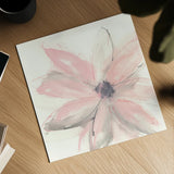 Blush Clematis I by Chris Paschke. Shown as a detailed flat fine art print, highlighting archival giclee quality. Available as an archival giclee rolled canvas, fine art paper, or poster print. SKU 33992a.