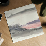 Blush Valley I by Chris Paschke. Shown as a detailed flat fine art print, highlighting archival giclee quality. Available as an archival giclee rolled canvas, fine art paper, or poster print. SKU 49055a.