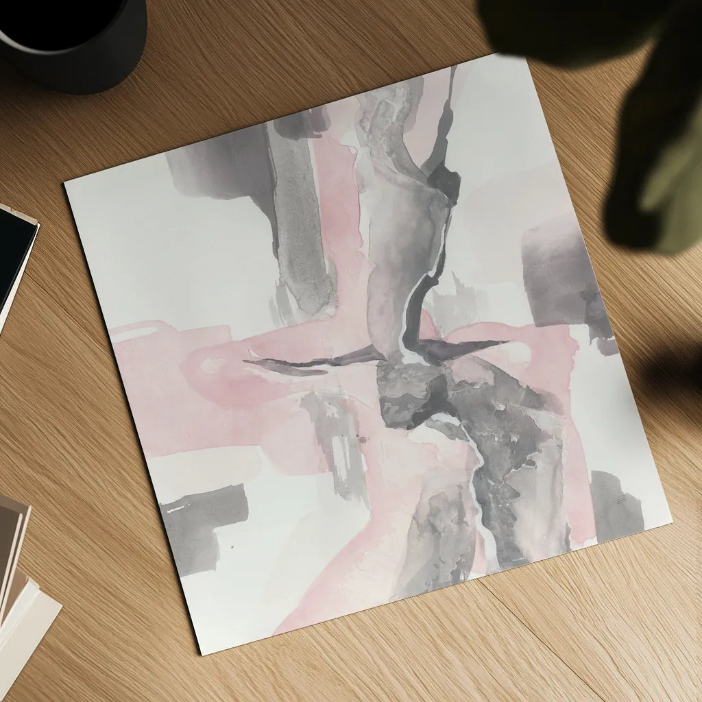 Blushing Grey I by Chris Paschke. Shown as a detailed flat fine art print, highlighting archival giclee quality. Available as an archival giclee rolled canvas, fine art paper, or poster print. SKU 49053a.
