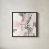 Blushing Grey I by Chris Paschke. Shown in a sleek black glass frame for a contemporary gallery look. Available as an archival giclee rolled canvas, fine art paper, or poster print. SKU 49053a.