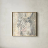 Blushing Snowflakes I v2 by Chris Paschke. Shown in a natural wood glass frame for a timeless modern aesthetic. Available as an archival giclee rolled canvas, fine art paper, or poster print. SKU 44862a.