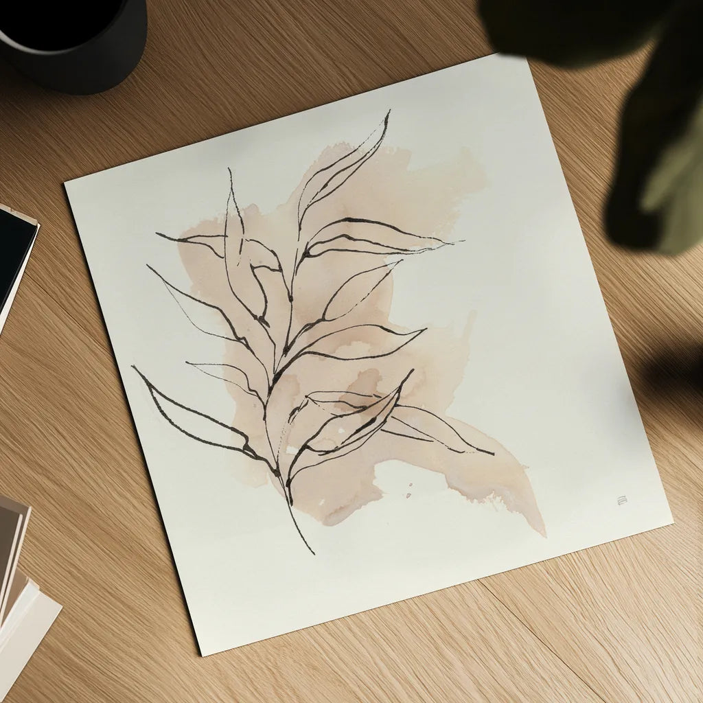 Boho Botanical VI by Chris Paschke. Shown as a detailed flat fine art print, highlighting archival giclee quality. Available as an archival giclee rolled canvas, fine art paper, or poster print. SKU 89523a.