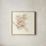 Boho Botanical VI by Chris Paschke. Shown in a natural wood glass frame for a timeless modern aesthetic. Available as an archival giclee rolled canvas, fine art paper, or poster print. SKU 89523a.
