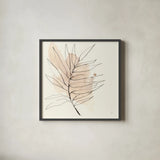 Boho Botanical VII by Chris Paschke. Shown in a sleek black glass frame for a contemporary gallery look. Available as an archival giclee rolled canvas, fine art paper, or poster print. SKU 89524a.