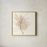 Boho Botanical VII by Chris Paschke. Shown in a natural wood glass frame for a timeless modern aesthetic. Available as an archival giclee rolled canvas, fine art paper, or poster print. SKU 89524a.