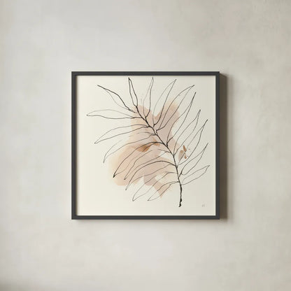 Boho Botanical VIII by Chris Paschke. Shown in a sleek black glass frame for a contemporary gallery look. Available as an archival giclee rolled canvas, fine art paper, or poster print. SKU 89525a.