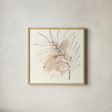 Boho Botanical VIII by Chris Paschke. Shown in a natural wood glass frame for a timeless modern aesthetic. Available as an archival giclee rolled canvas, fine art paper, or poster print. SKU 89525a.