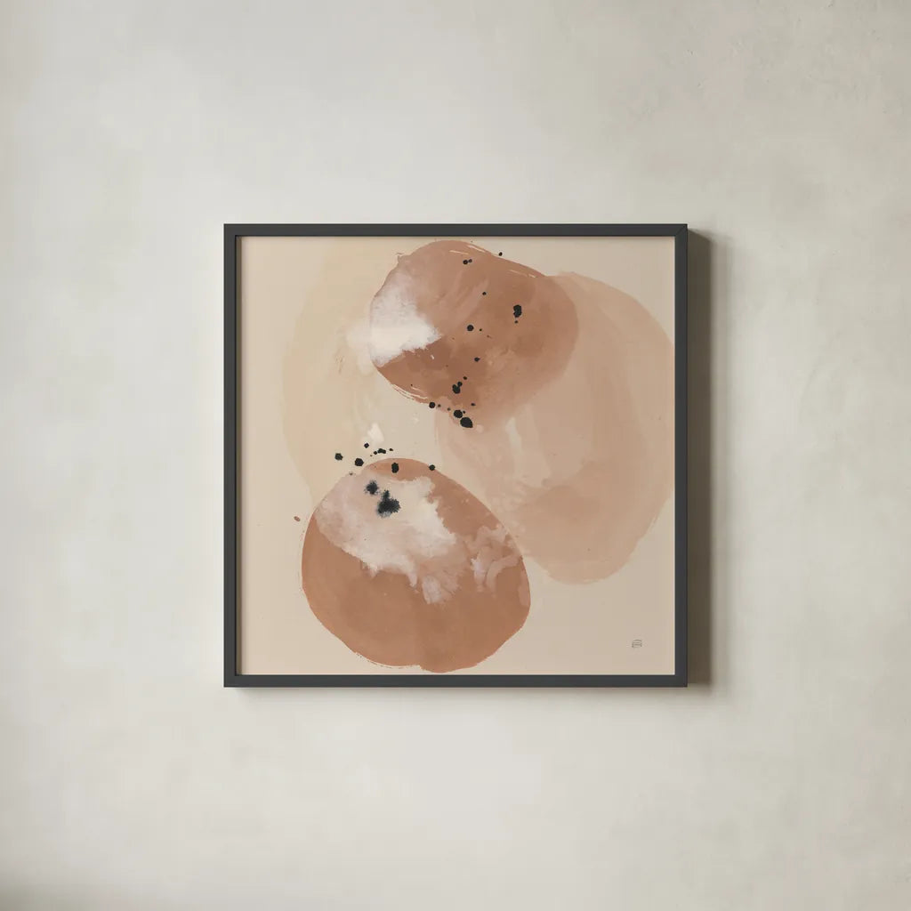 Boho II by Chris Paschke. Shown in a sleek black glass frame for a contemporary gallery look. Available as an archival giclee rolled canvas, fine art paper, or poster print. SKU 83784a.