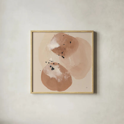 Boho II by Chris Paschke. Shown in a natural wood glass frame for a timeless modern aesthetic. Available as an archival giclee rolled canvas, fine art paper, or poster print. SKU 83784a.