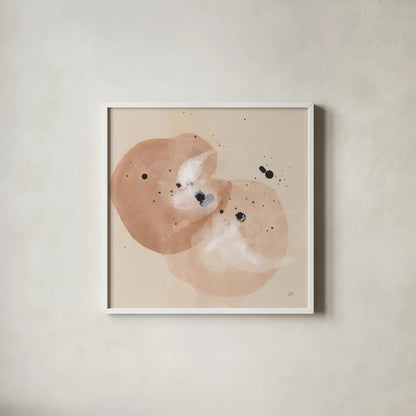 Boho III by Chris Paschke. Shown in a crisp white glass frame for a clean and minimalist style. Available as an archival giclee rolled canvas, fine art paper, or poster print. SKU 83785a.