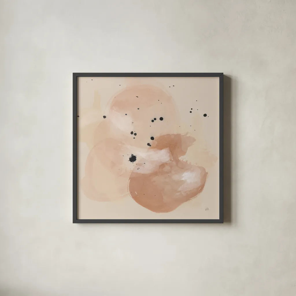 Boho IV by Chris Paschke. Shown in a sleek black glass frame for a contemporary gallery look. Available as an archival giclee rolled canvas, fine art paper, or poster print. SKU 83786a.