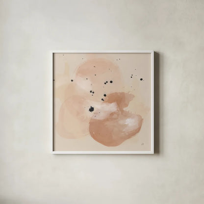 Boho IV by Chris Paschke. Shown in a crisp white glass frame for a clean and minimalist style. Available as an archival giclee rolled canvas, fine art paper, or poster print. SKU 83786a.