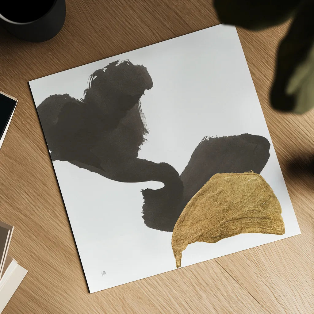 Bold Gold II by Chris Paschke. Shown as a detailed flat fine art print, highlighting archival giclee quality. Available as an archival giclee rolled canvas, fine art paper, or poster print. SKU 86812a.