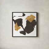 Bold Gold VII by Chris Paschke. Shown in a sleek black glass frame for a contemporary gallery look. Available as an archival giclee rolled canvas, fine art paper, or poster print. SKU 86817a.