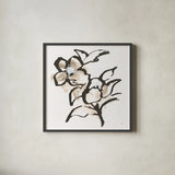 Bold Greige I by Chris Paschke. Shown in a sleek black glass frame for a contemporary gallery look. Available as an archival giclee rolled canvas, fine art paper, or poster print. SKU 92773a.
