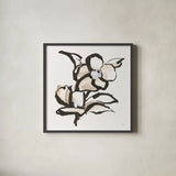 Bold Greige II by Chris Paschke. Shown in a sleek black glass frame for a contemporary gallery look. Available as an archival giclee rolled canvas, fine art paper, or poster print. SKU 92774a.
