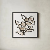 Bold Greige III by Chris Paschke. Shown in a sleek black glass frame for a contemporary gallery look. Available as an archival giclee rolled canvas, fine art paper, or poster print. SKU 92775a.