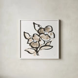 Bold Greige III by Chris Paschke. Shown in a crisp white glass frame for a clean and minimalist style. Available as an archival giclee rolled canvas, fine art paper, or poster print. SKU 92775a.