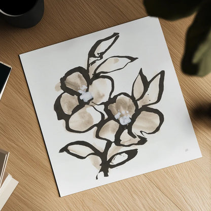 Bold Greige IV by Chris Paschke. Shown as a detailed flat fine art print, highlighting archival giclee quality. Available as an archival giclee rolled canvas, fine art paper, or poster print. SKU 92776a.