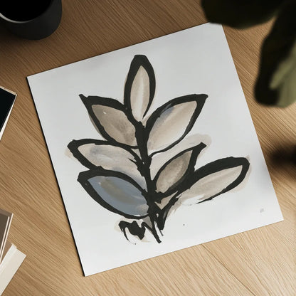 Bold Leaves IV by Chris Paschke. Shown as a detailed flat fine art print, highlighting archival giclee quality. Available as an archival giclee rolled canvas, fine art paper, or poster print. SKU 92780a.