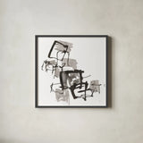 Boxed In II by Chris Paschke. Shown in a sleek black glass frame for a contemporary gallery look. Available as an archival giclee rolled canvas, fine art paper, or poster print. SKU 66204a.