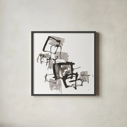 Boxed In II by Chris Paschke. Shown in a sleek black glass frame for a contemporary gallery look. Available as an archival giclee rolled canvas, fine art paper, or poster print. SKU 66204a.