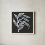 Branch I by Chris Paschke. Shown in a crisp white glass frame for a clean and minimalist style. Available as an archival giclee rolled canvas, fine art paper, or poster print. SKU 73594a.