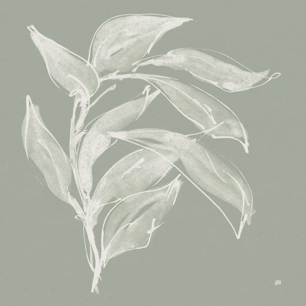 Branch I Sage by Chris Paschke. SKU 80483a. Archival Giclee Fine art print for wall decor.