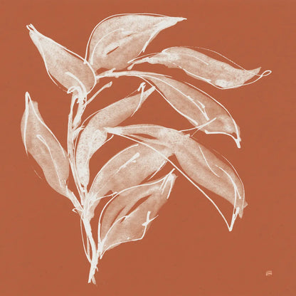 Branch I Terracotta by Chris Paschke. SKU 80485a. Archival Giclee Fine art print for wall decor.