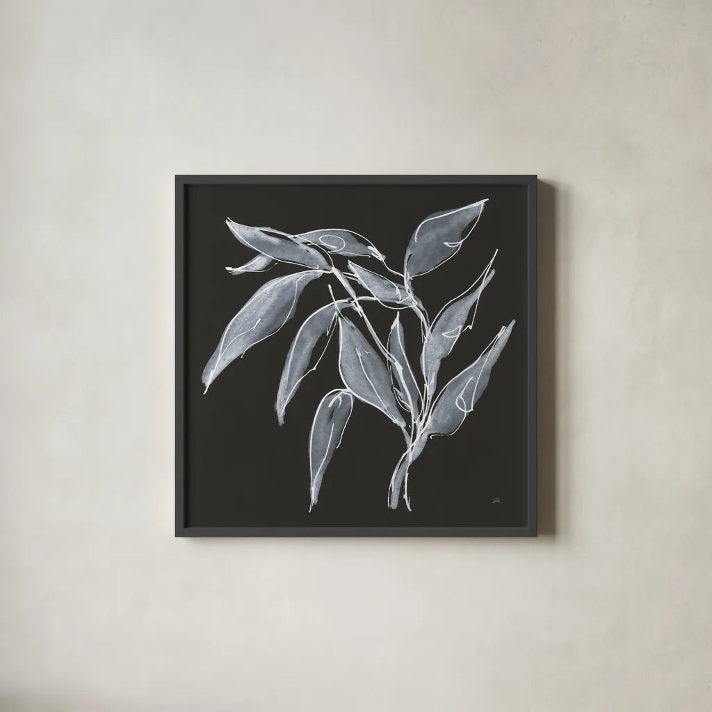 Branch II by Chris Paschke. Shown in a sleek black glass frame for a contemporary gallery look. Available as an archival giclee rolled canvas, fine art paper, or poster print. SKU 73595a.