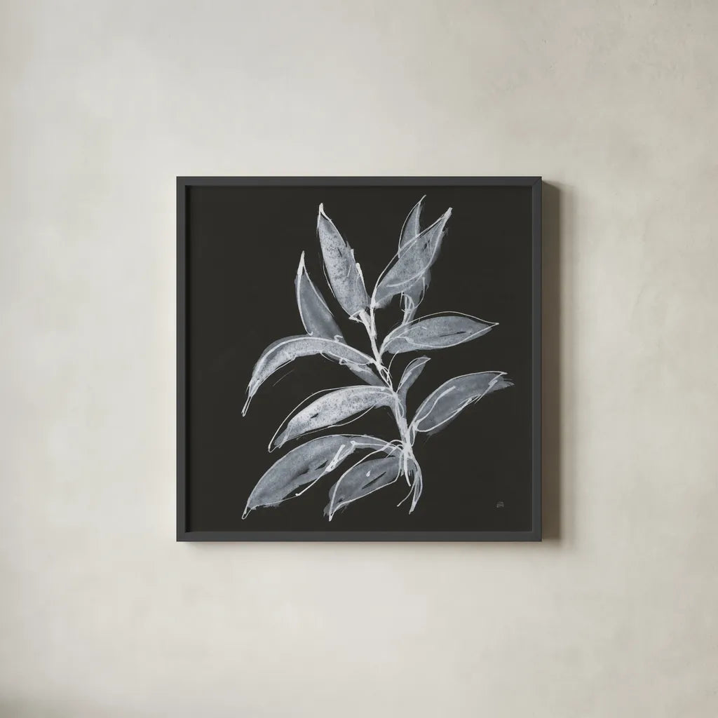 Branch IV by Chris Paschke. Shown in a sleek black glass frame for a contemporary gallery look. Available as an archival giclee rolled canvas, fine art paper, or poster print. SKU 73597a.