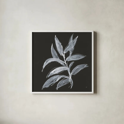 Branch IV by Chris Paschke. Shown in a crisp white glass frame for a clean and minimalist style. Available as an archival giclee rolled canvas, fine art paper, or poster print. SKU 73597a.