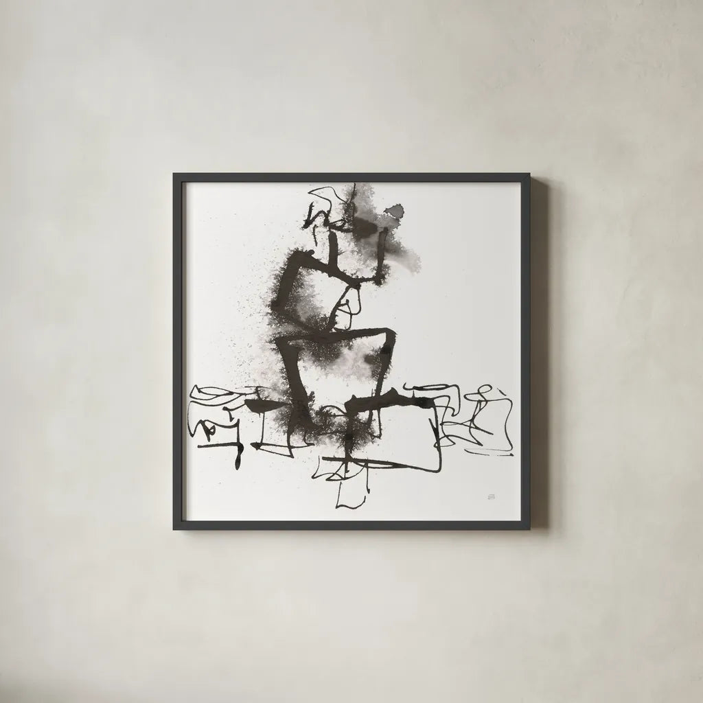 Breaking Out I by Chris Paschke. Shown in a sleek black glass frame for a contemporary gallery look. Available as an archival giclee rolled canvas, fine art paper, or poster print. SKU 66205a.