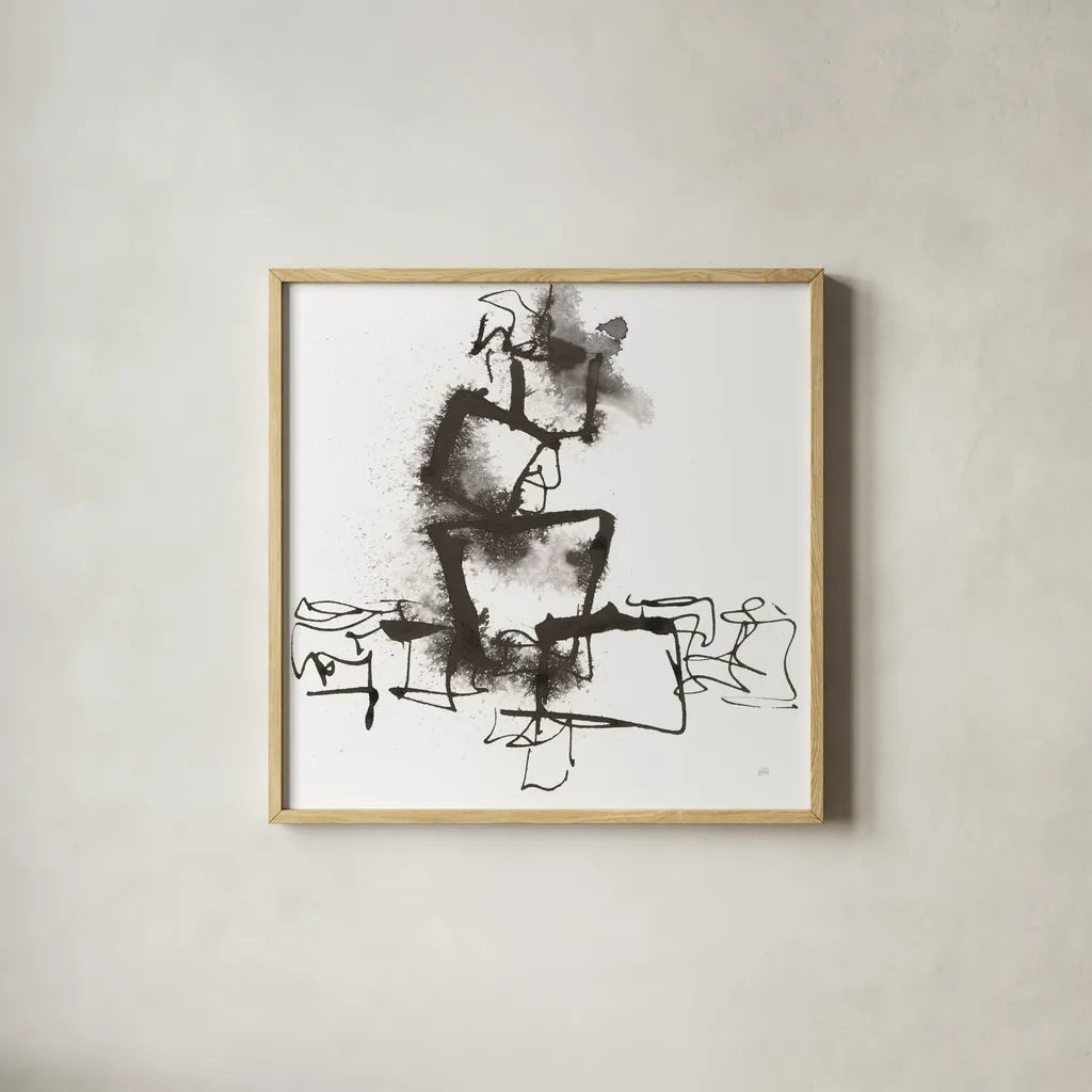 Breaking Out I by Chris Paschke. Shown in a natural wood glass frame for a timeless modern aesthetic. Available as an archival giclee rolled canvas, fine art paper, or poster print. SKU 66205a.