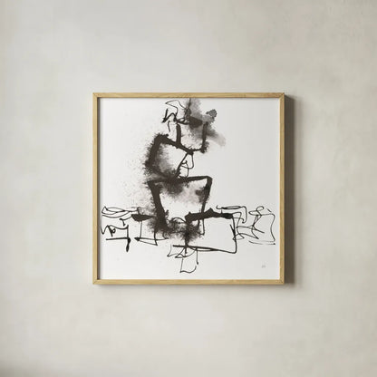 Breaking Out I by Chris Paschke. Shown in a natural wood glass frame for a timeless modern aesthetic. Available as an archival giclee rolled canvas, fine art paper, or poster print. SKU 66205a.