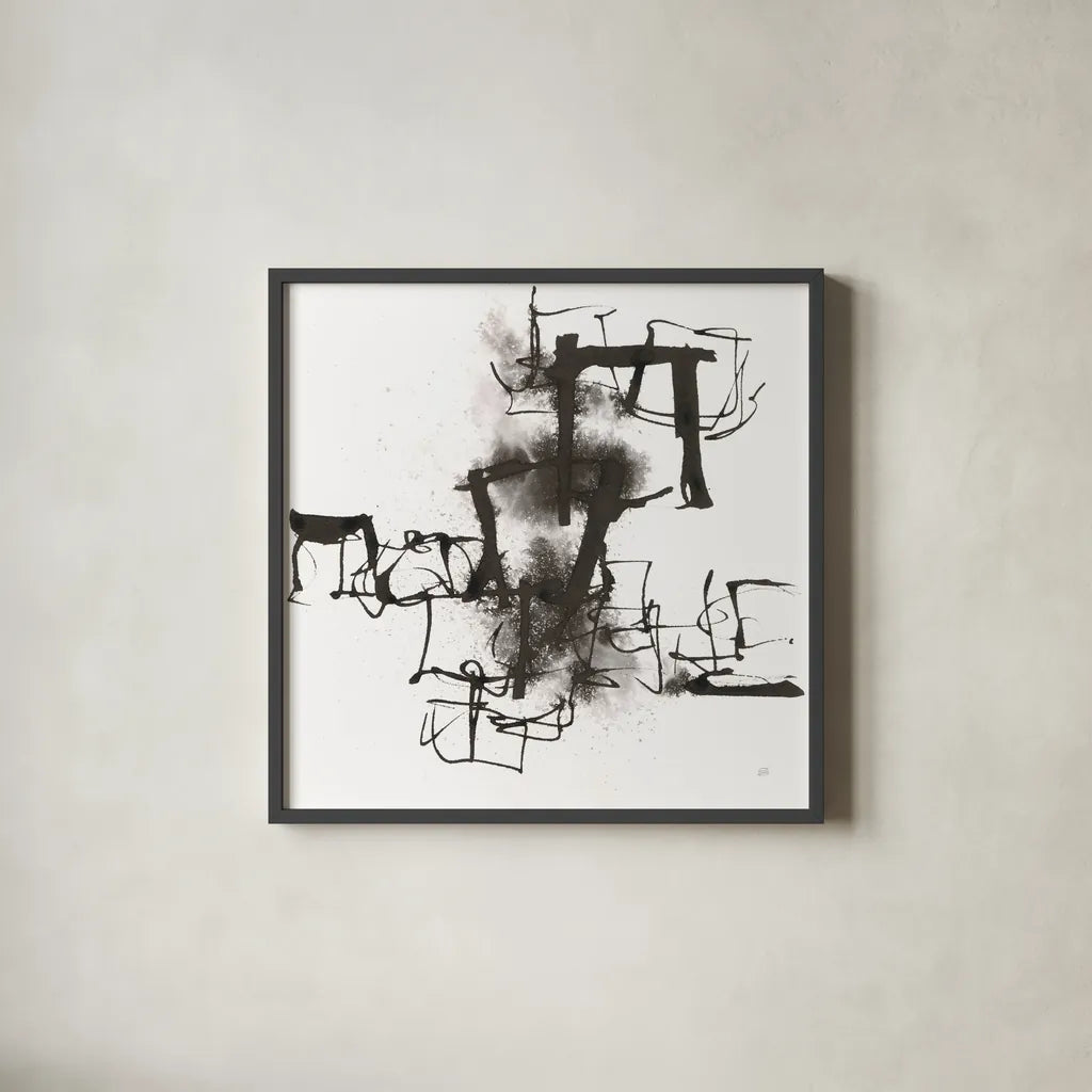 Breaking Out II by Chris Paschke. Shown in a sleek black glass frame for a contemporary gallery look. Available as an archival giclee rolled canvas, fine art paper, or poster print. SKU 66206a.