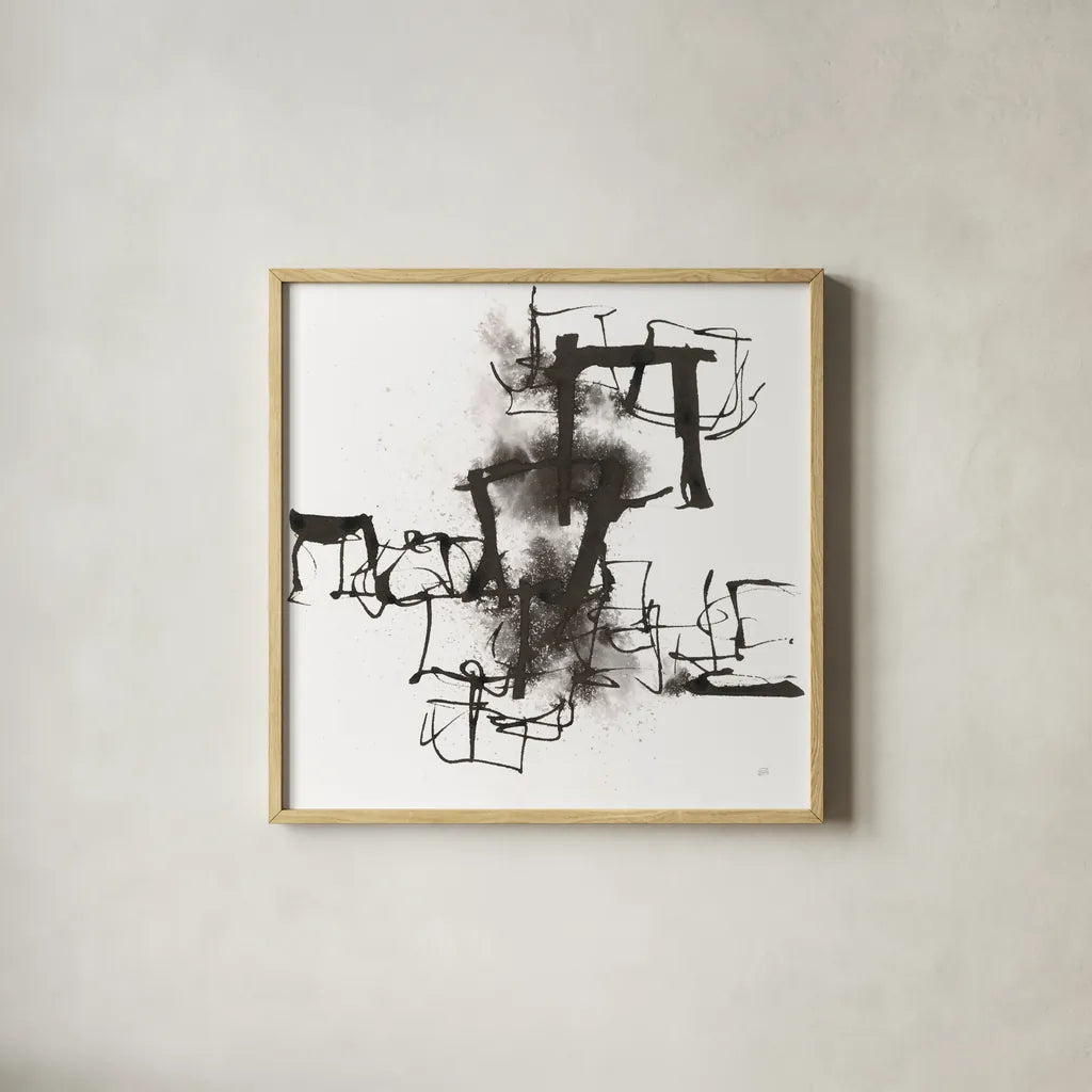 Breaking Out II by Chris Paschke. Shown in a natural wood glass frame for a timeless modern aesthetic. Available as an archival giclee rolled canvas, fine art paper, or poster print. SKU 66206a.