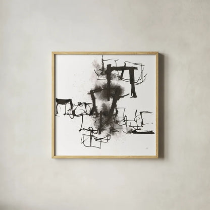 Breaking Out II by Chris Paschke. Shown in a natural wood glass frame for a timeless modern aesthetic. Available as an archival giclee rolled canvas, fine art paper, or poster print. SKU 66206a.