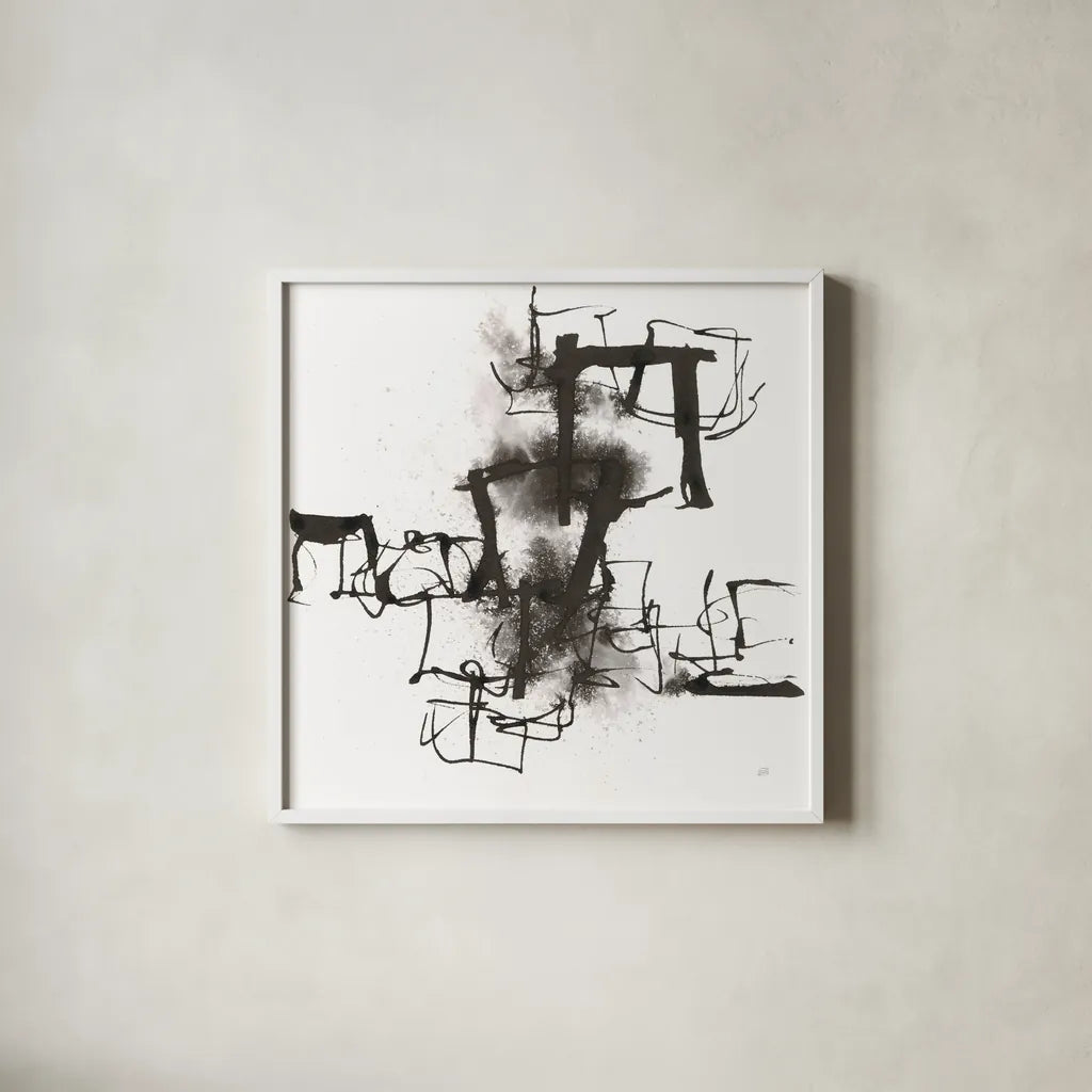 Breaking Out II by Chris Paschke. Shown in a crisp white glass frame for a clean and minimalist style. Available as an archival giclee rolled canvas, fine art paper, or poster print. SKU 66206a.