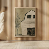 Brown Barn IV by Chris Paschke. shown as over sized large wall art. Available as an archival giclee rolled canvas, fine art paper, or poster print. SKU 85030h.